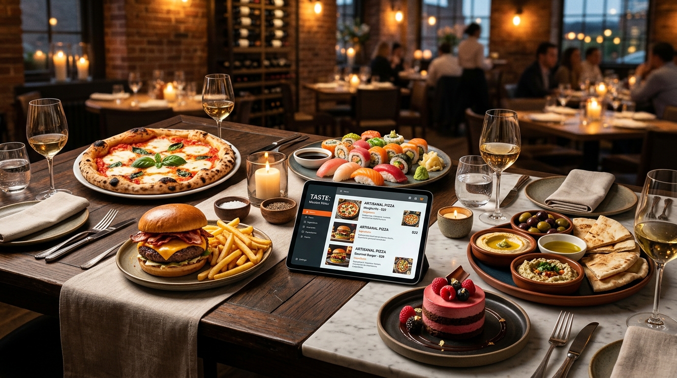 Restoran Menü Şablonları ve Yemek Kütüphanesi